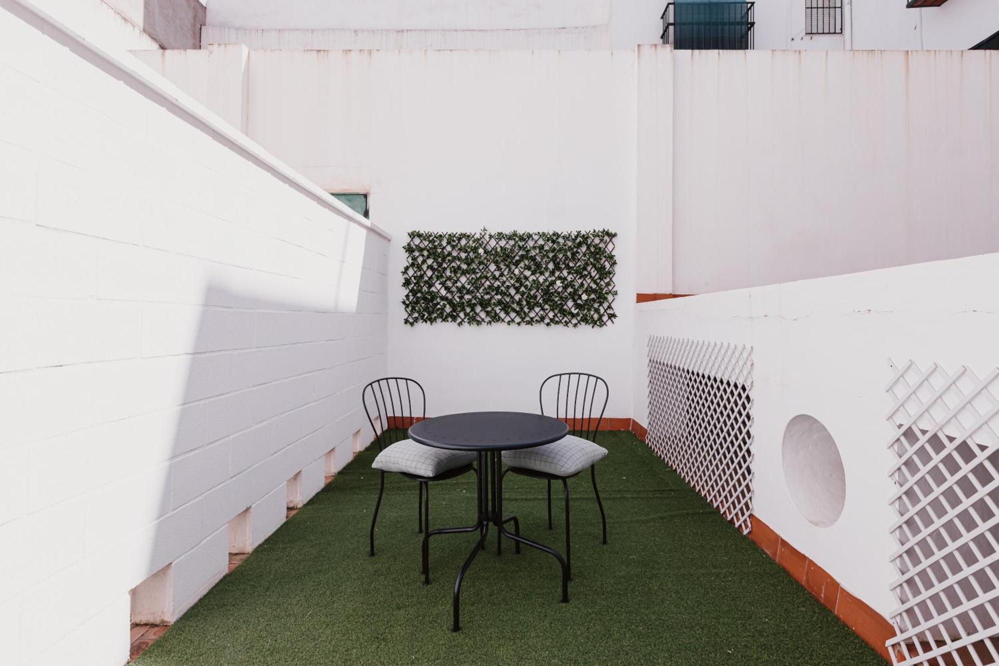 Quiet Terrace In Triana Close To The River Séville